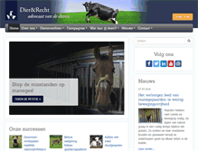 Tablet Screenshot of dierenrecht.nl